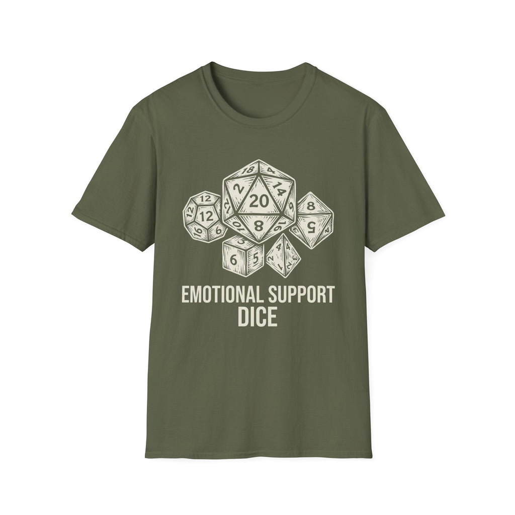 Emotional Support Dice T-Shirt