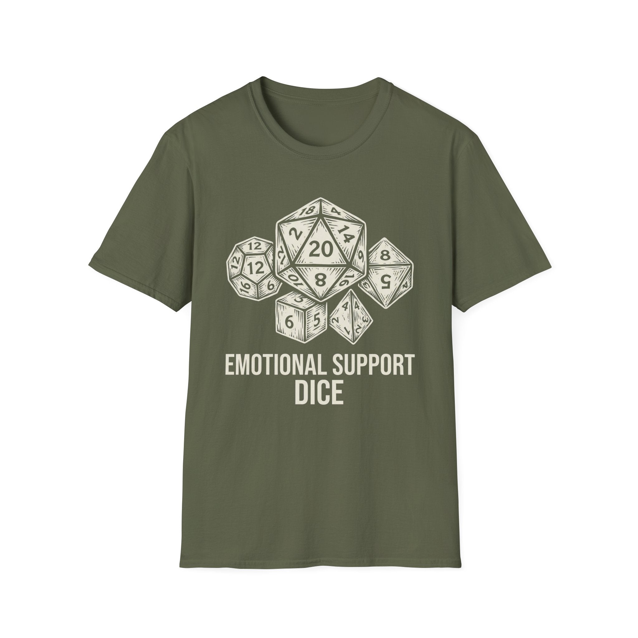 Emotional Support Dice T-Shirt