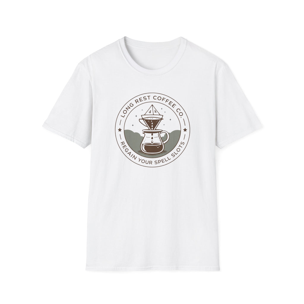Long Rest Coffee T-Shirt — Line Art