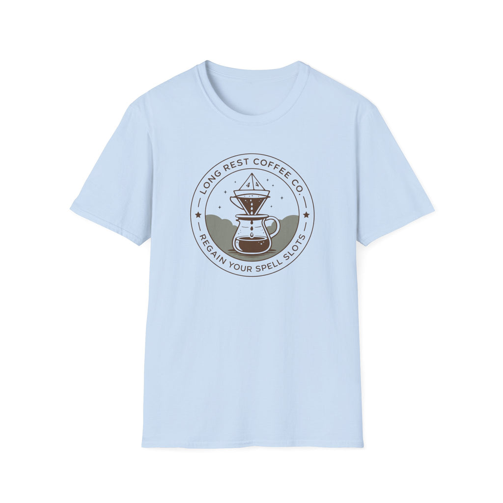 Long Rest Coffee T-Shirt — Line Art