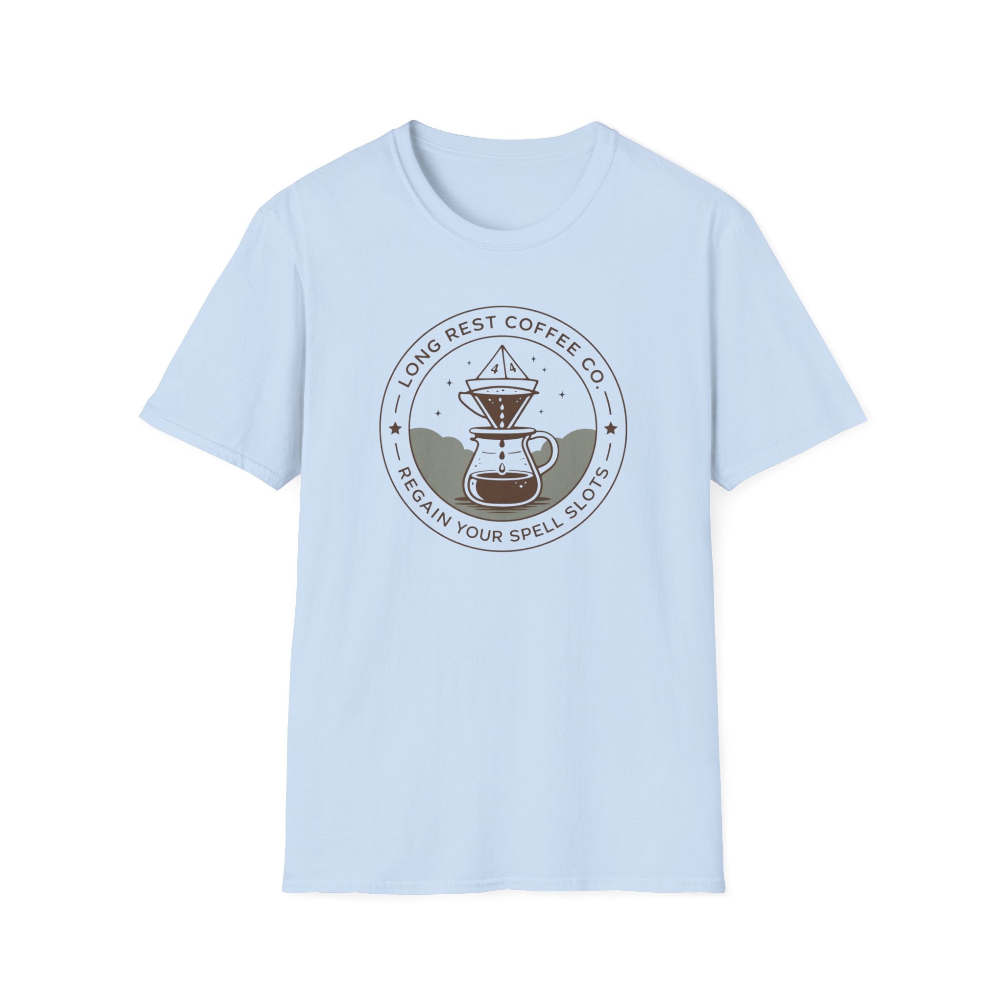 Long Rest Coffee T-Shirt — Line Art