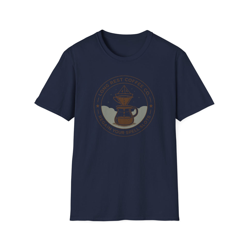 Long Rest Coffee T-Shirt — Line Art