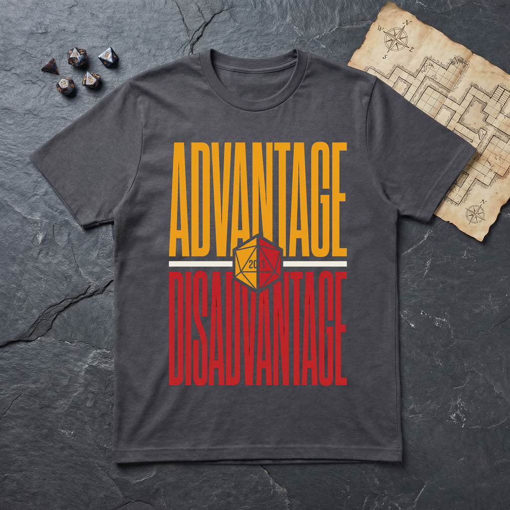 Advantage / Disadvantage T-Shirt — Charcoal