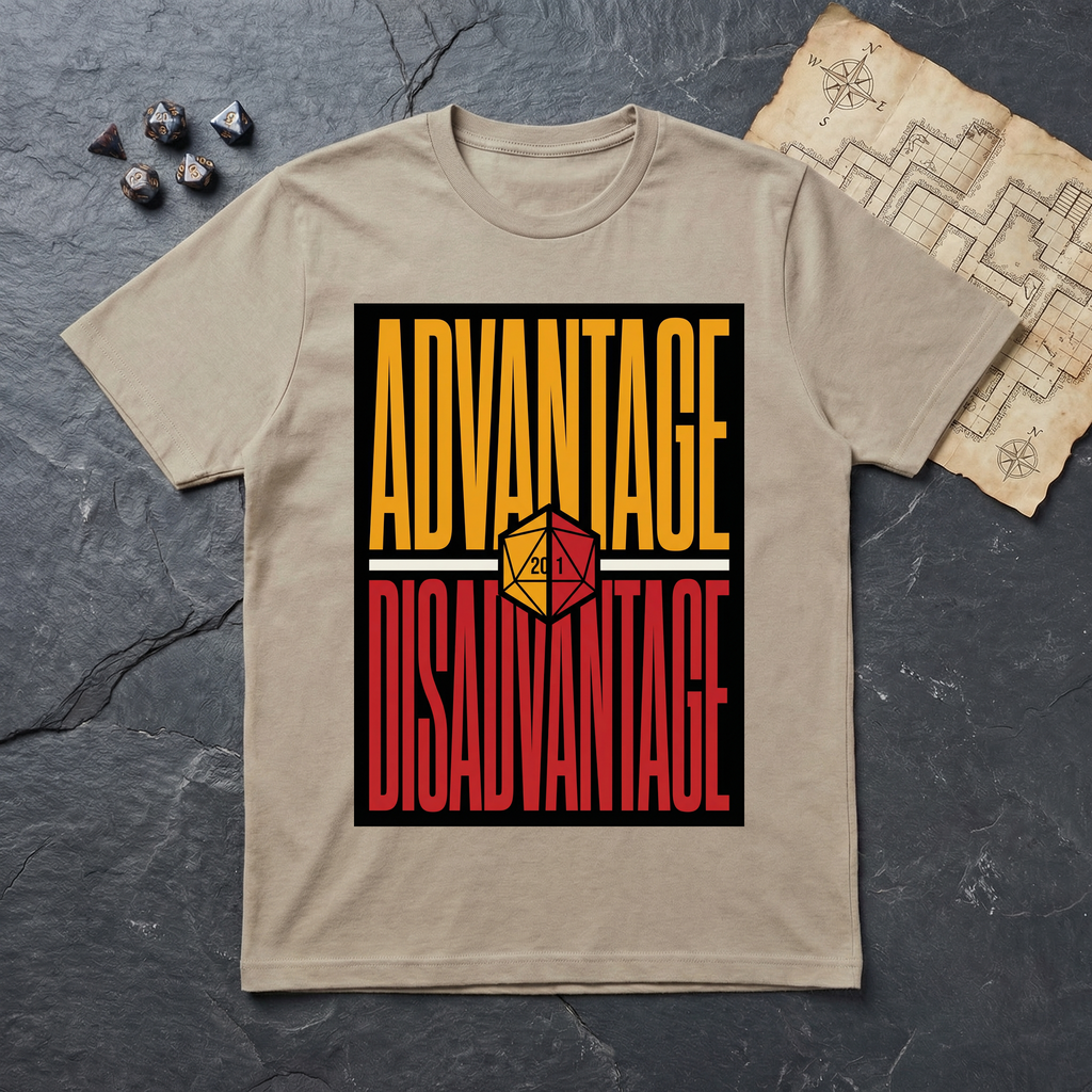 Advantage / Disadvantage T-Shirt — Sand