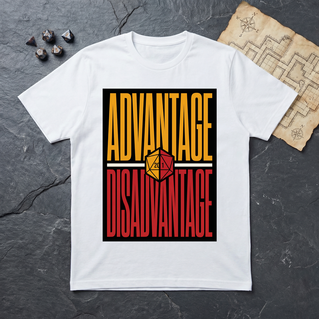 Advantage / Disadvantage T-Shirt — White