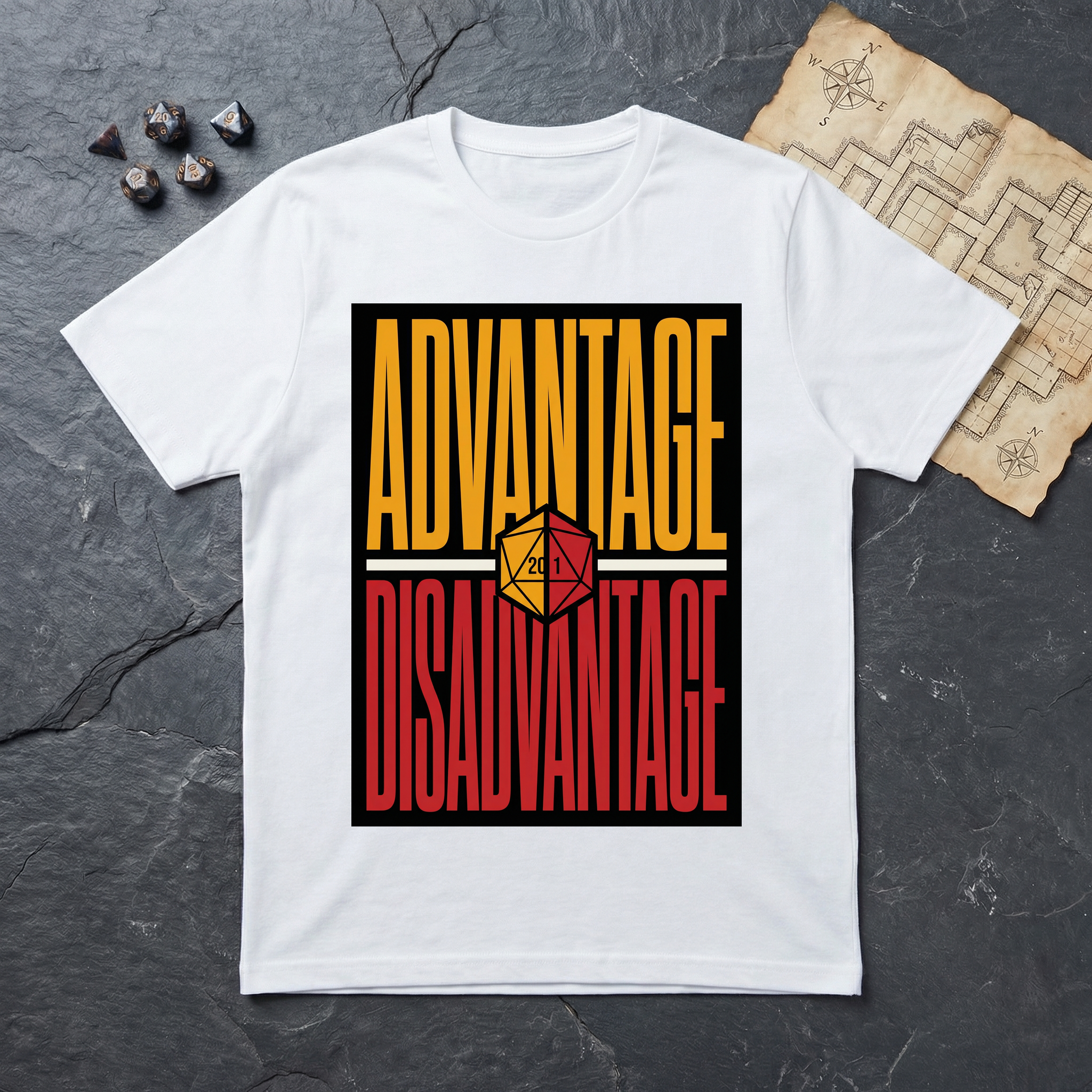 Advantage / Disadvantage T-Shirt — White