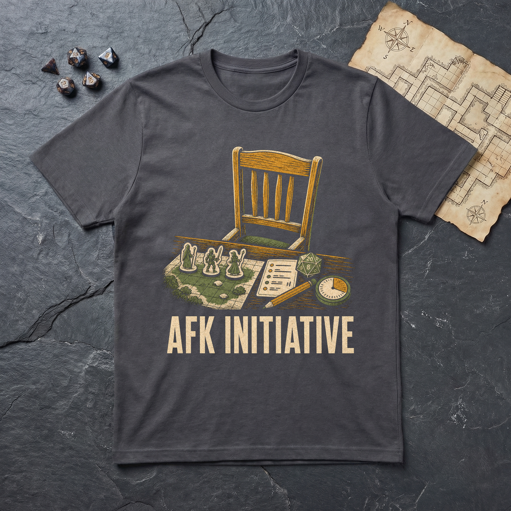 Afk Initiative T-Shirt — Charcoal