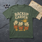 Backup Garden T-Shirt — Military Green