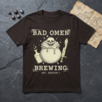 Bad Omen Brewing T-Shirt — Dark Chocolate