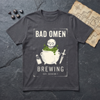 Bad Omen Brewing T-Shirt (V2) — Charcoal