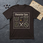 Character Care Label T-Shirt — Dark Chocolate
