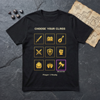 Class Select Screen T-Shirt — Black