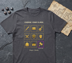 Class Select Screen T-Shirt — Charcoal