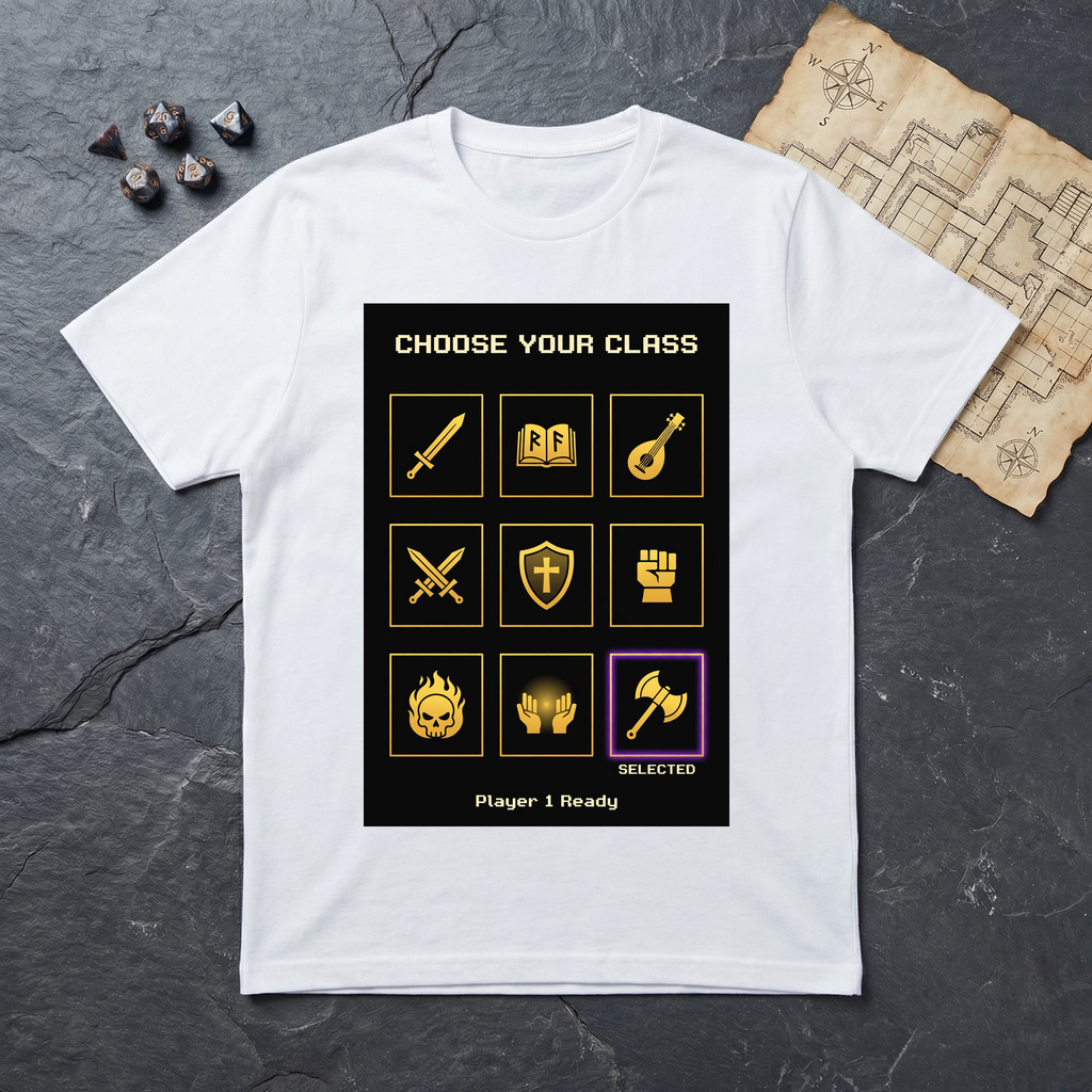 Class Select Screen T-Shirt — White