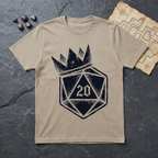 Crowned D20 T-Shirt — Sand