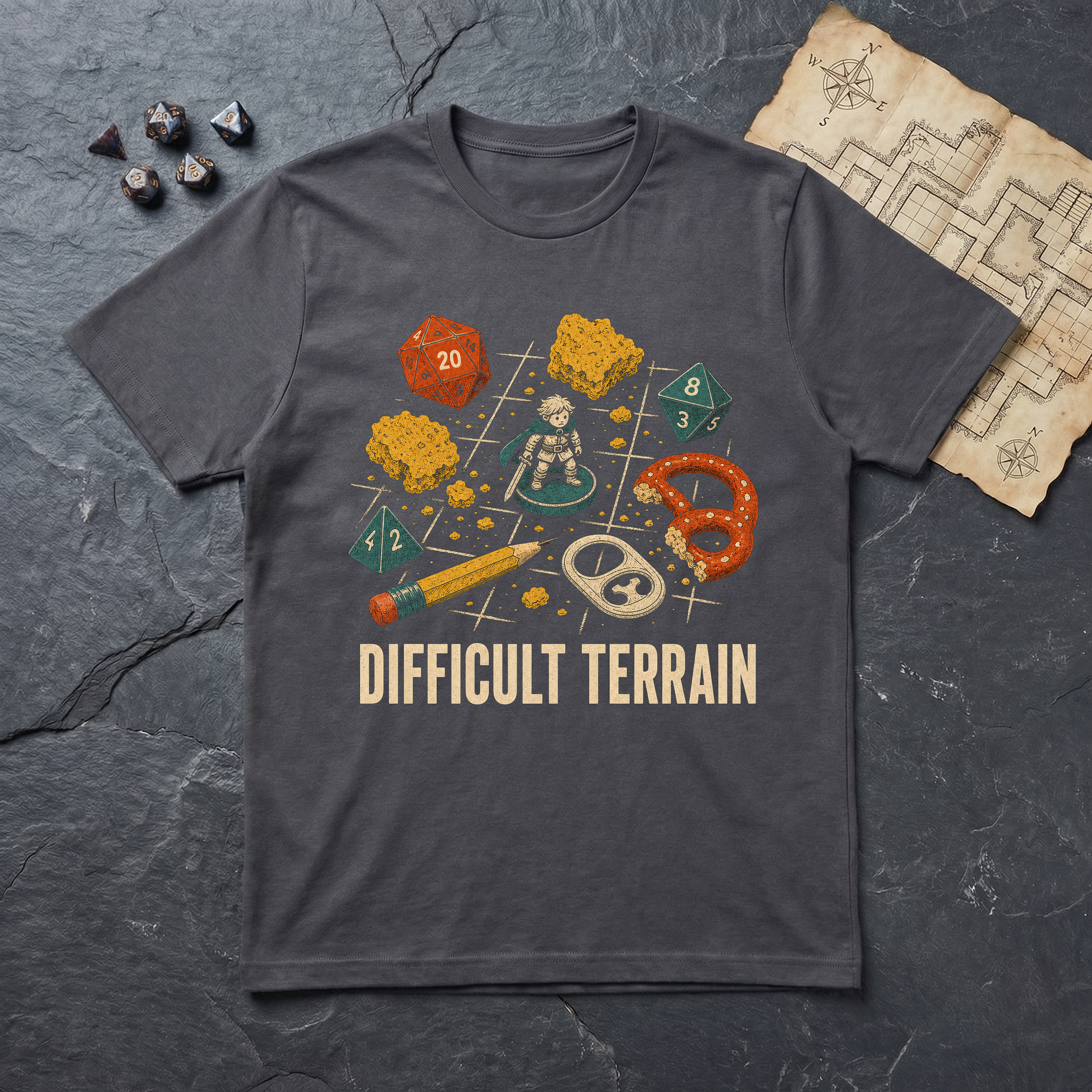 Difficult Terrain T-Shirt — Charcoal