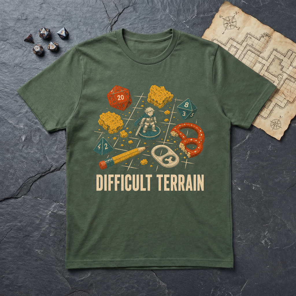Difficult Terrain T-Shirt — Military Green