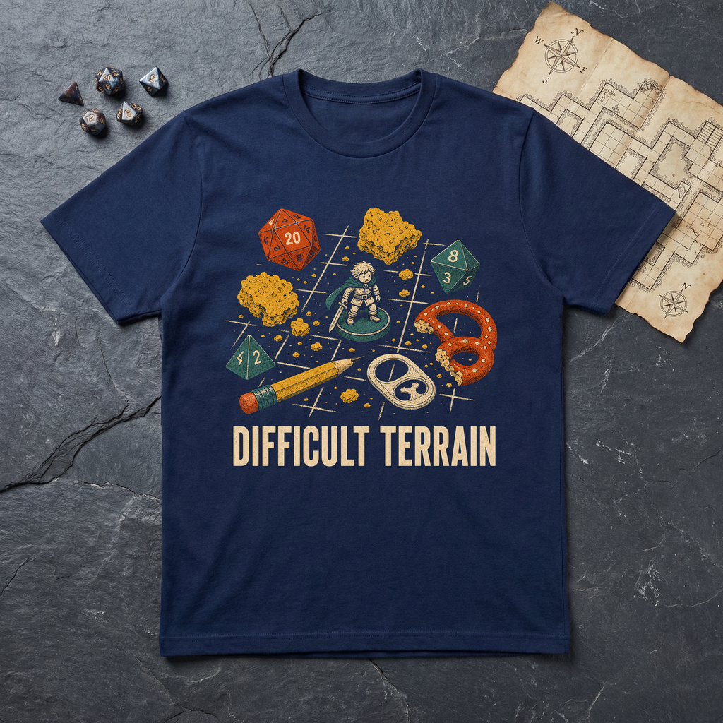 Difficult Terrain T-Shirt — Navy