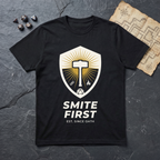 Smite First T-Shirt — Black