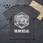 The DM Sees All T-Shirt — Charcoal