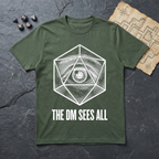 The DM Sees All T-Shirt — Military Green