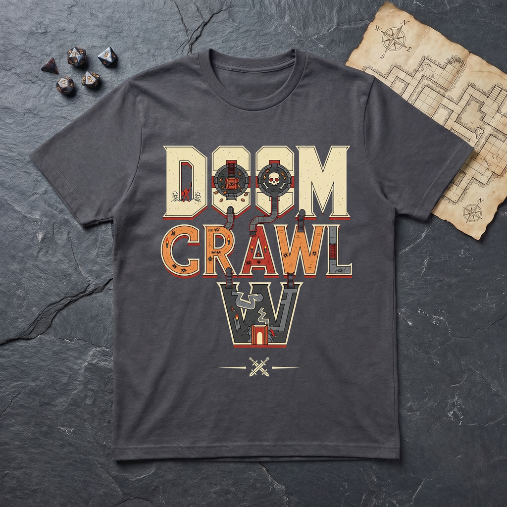 Doom Crawl T-Shirt — Charcoal