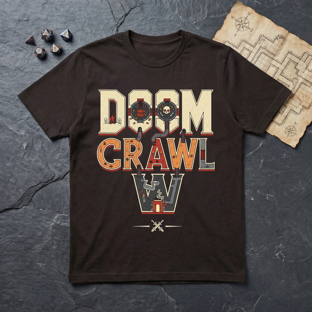 Doom Crawl T-Shirt — Dark Chocolate