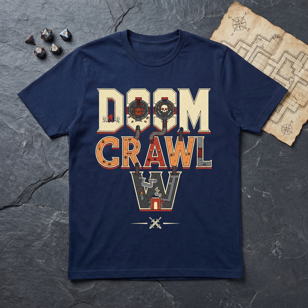 Doom Crawl T-Shirt — Navy