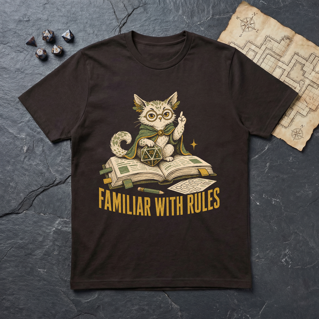 Familiar With Rules T-Shirt — Dark Chocolate