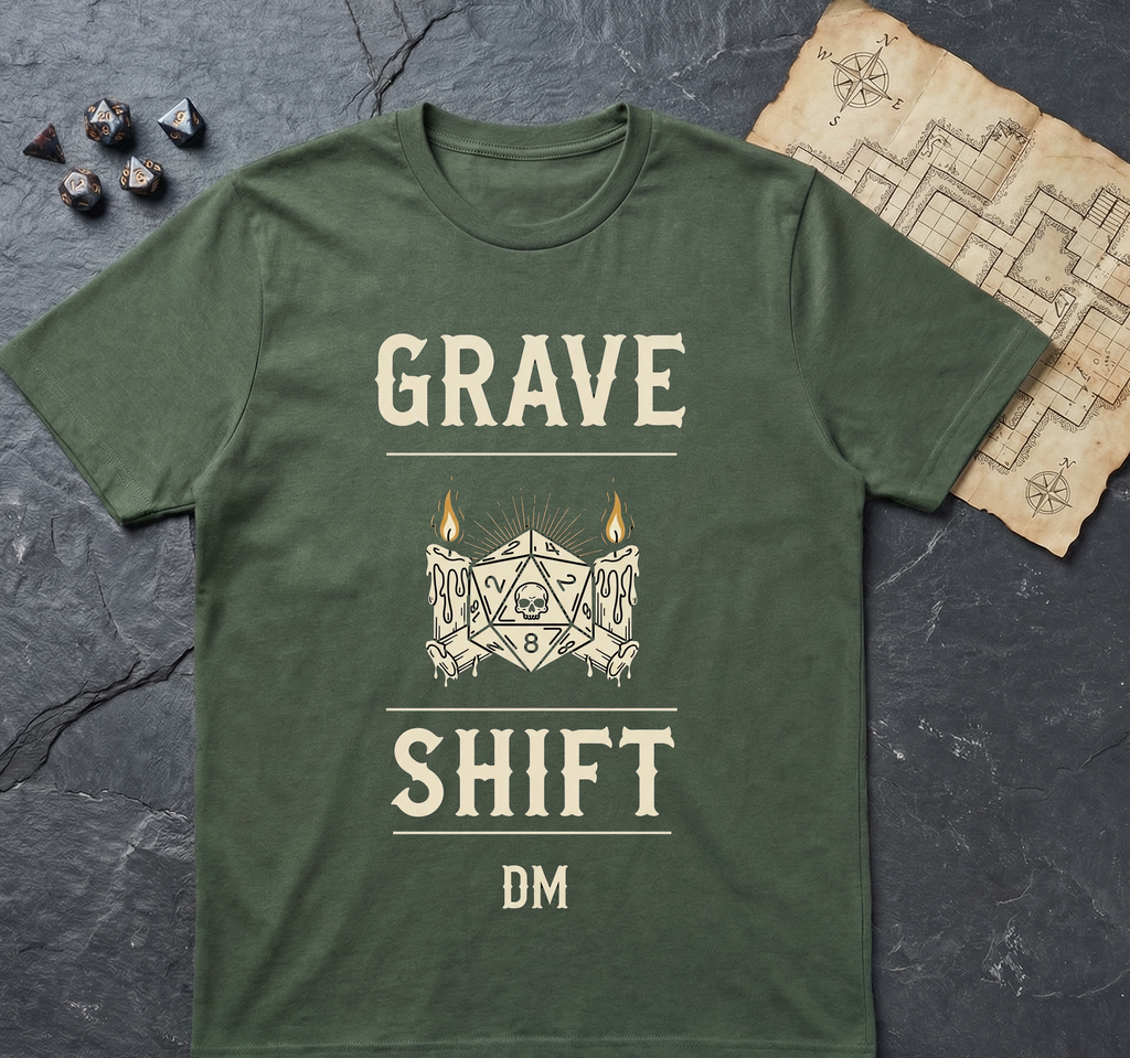 Grave Shift T-Shirt — Military Green