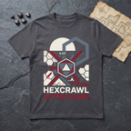 Hexcrawl After Dark T-Shirt — Charcoal