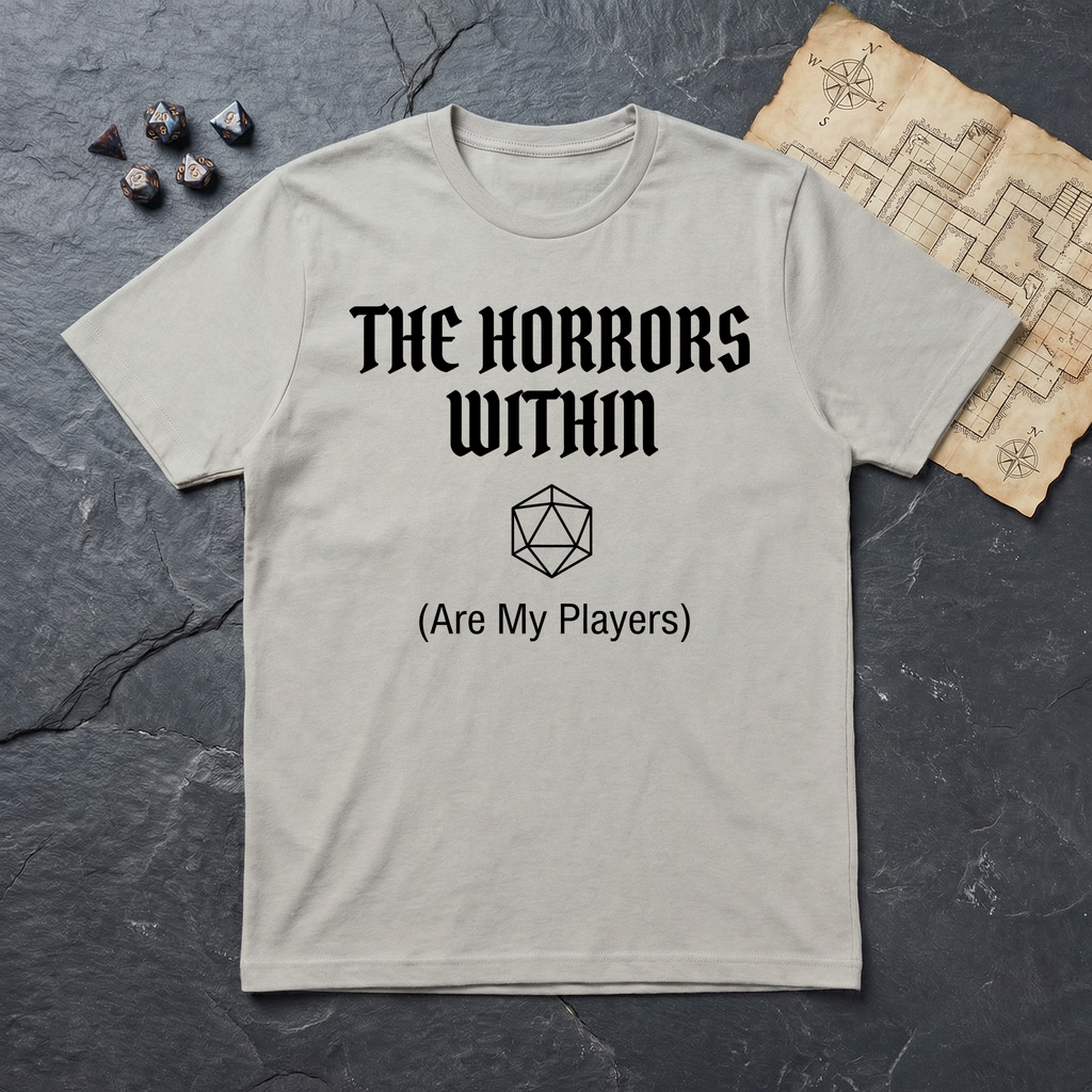 The Horrors Within T-Shirt — Ice Grey