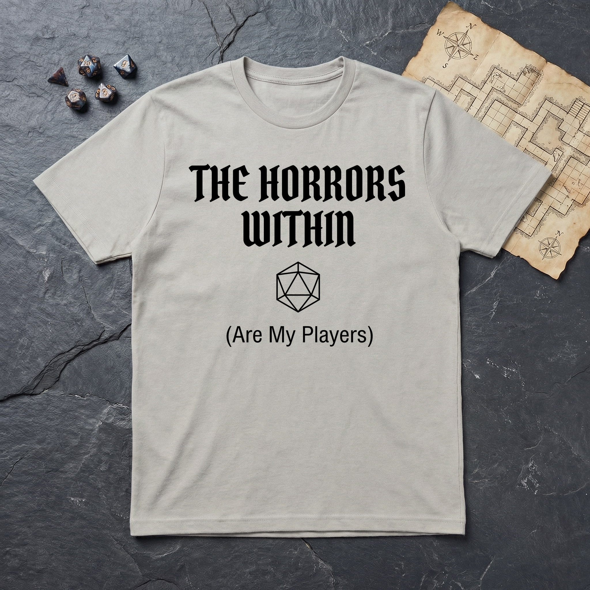 The Horrors Within T-Shirt — Ice Grey