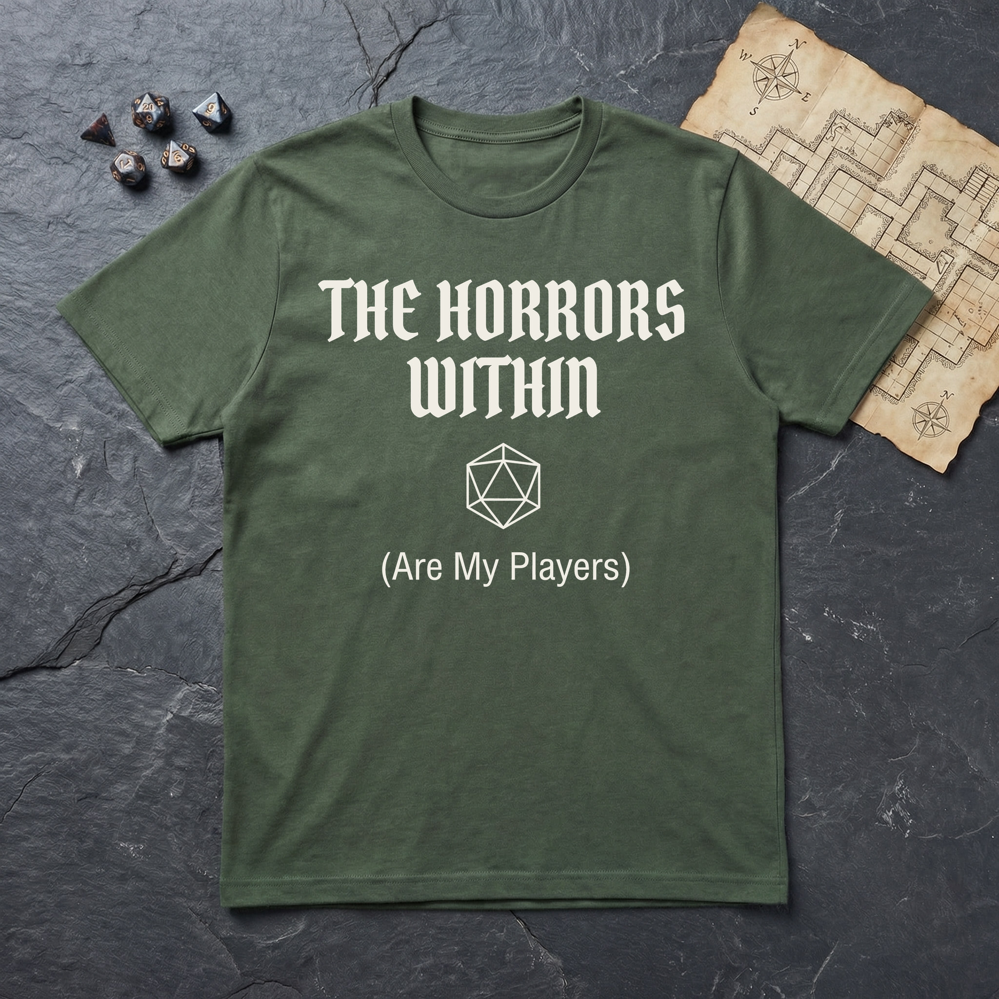 The Horrors Within T-Shirt — Military Green