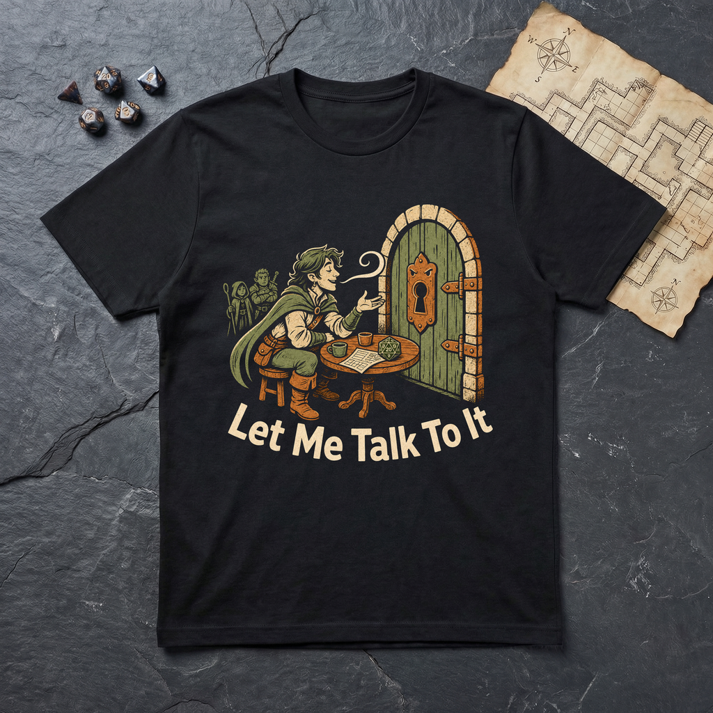 Let Me Talk To It T-Shirt — Black