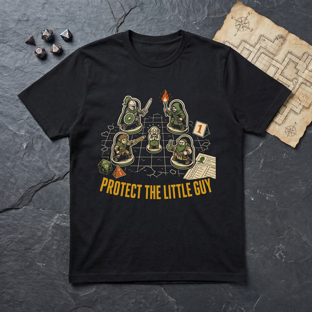 Little Guy Protocol T-Shirt — Black