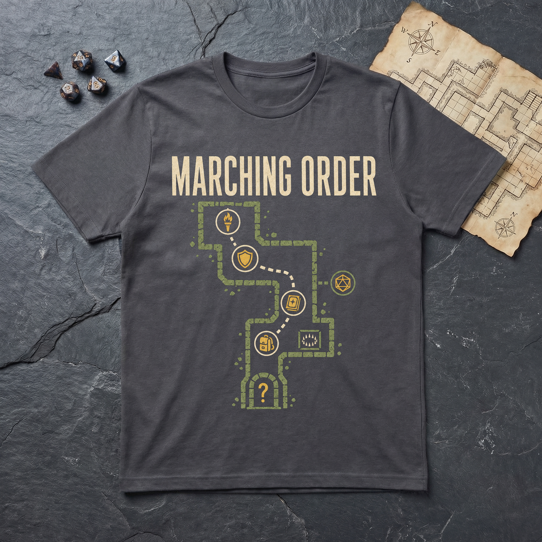 Marching Order T-Shirt — Charcoal