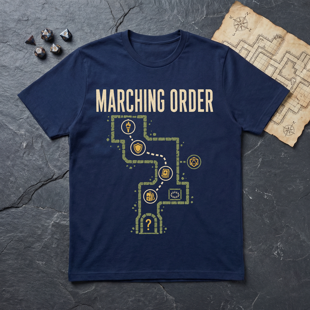 Marching Order T-Shirt — Navy