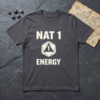 Nat 1 Energy T-Shirt — Charcoal