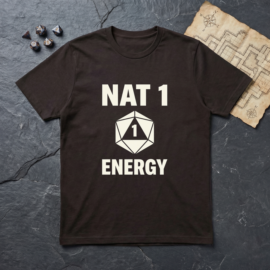 Nat 1 Energy T-Shirt — Dark Chocolate
