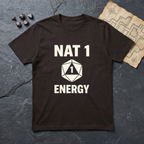Nat 1 Energy T-Shirt — Dark Chocolate