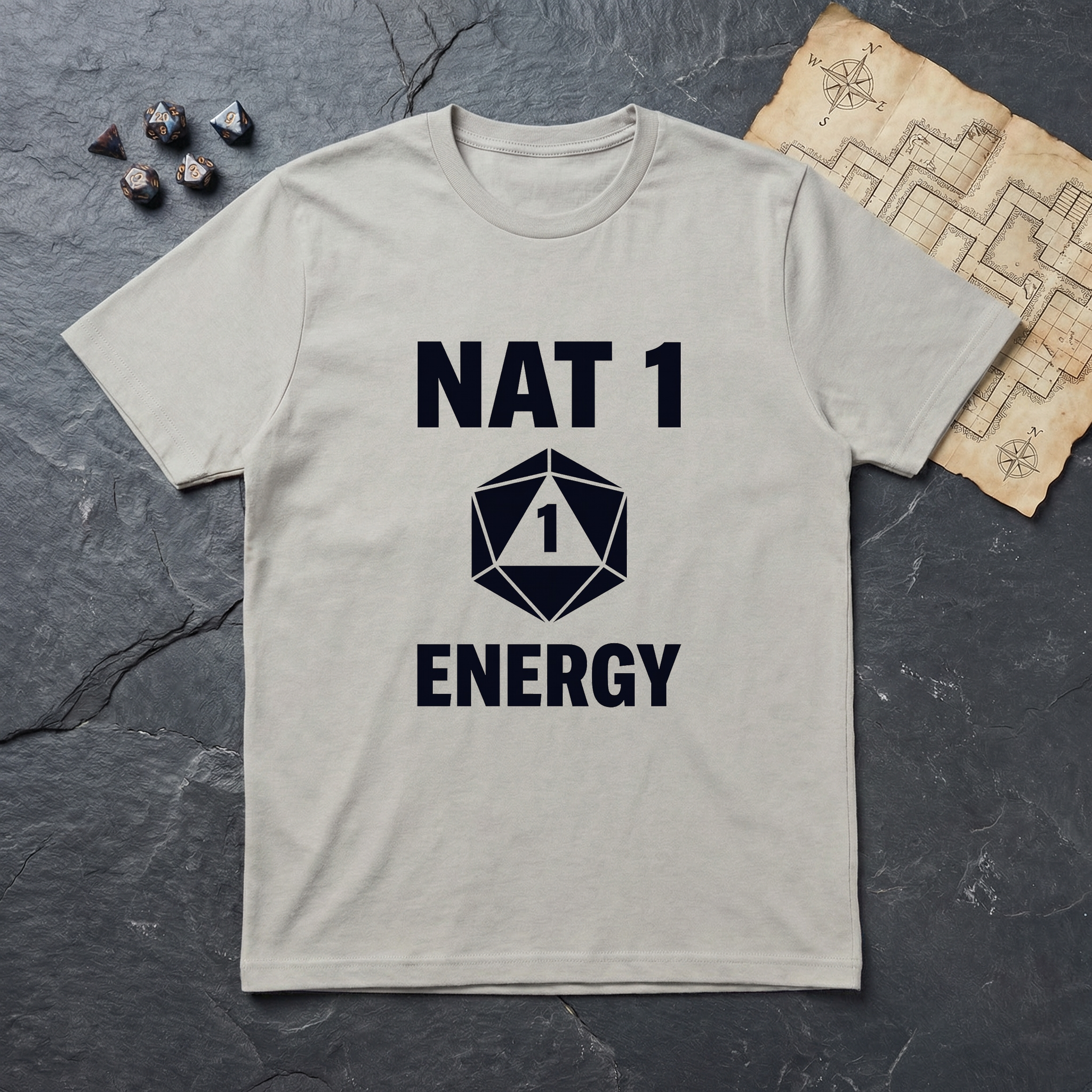 Nat 1 Energy T-Shirt — Ice Grey