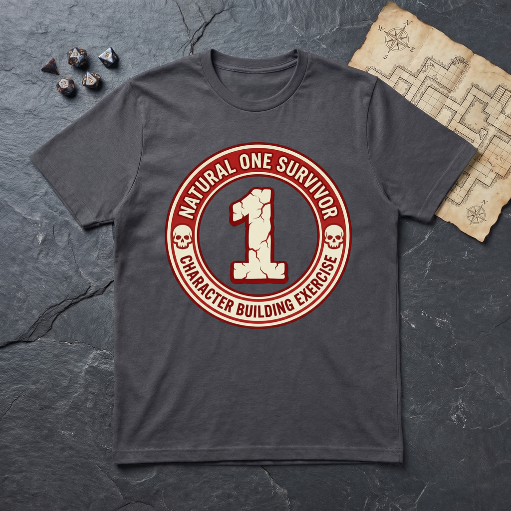 Natural One Survivor T-Shirt — Charcoal