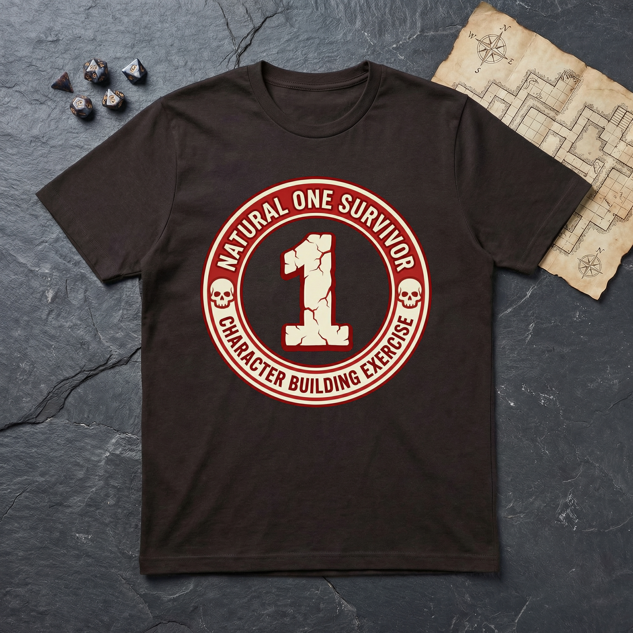 Natural One Survivor T-Shirt — Dark Chocolate