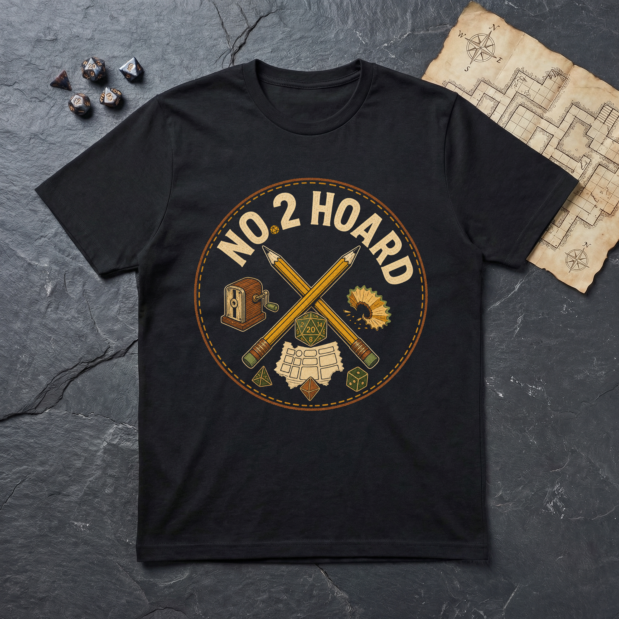 No 2 Hoard T-Shirt — Black