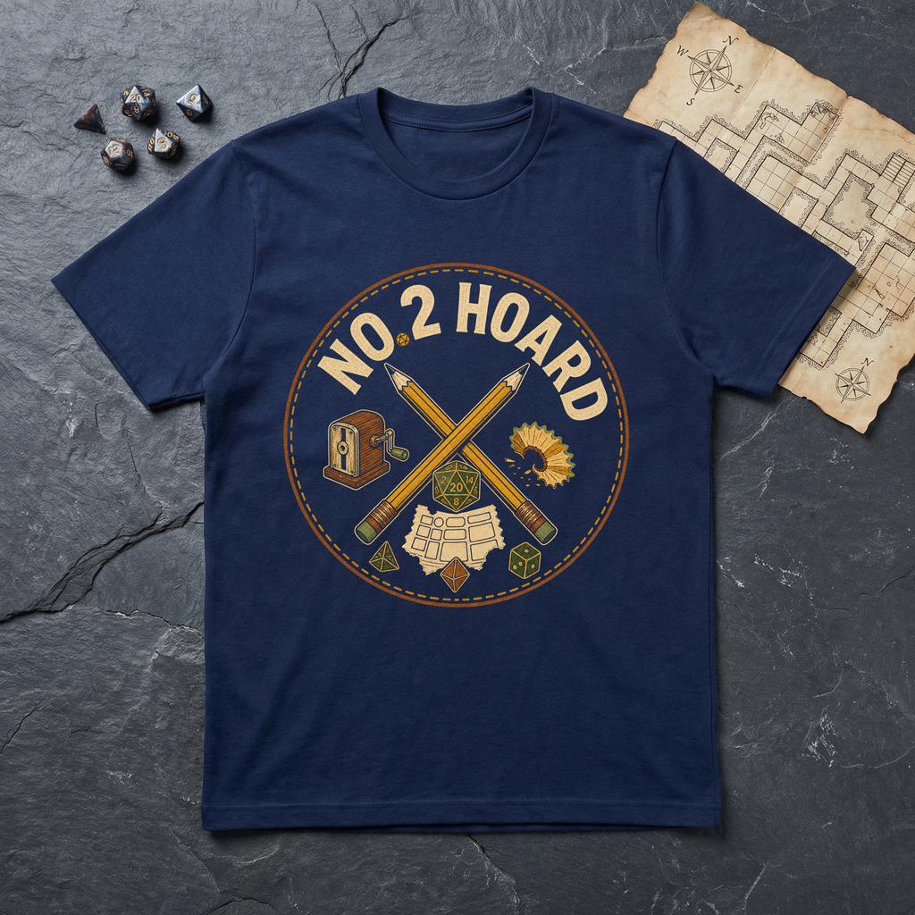 No 2 Hoard T-Shirt — Navy