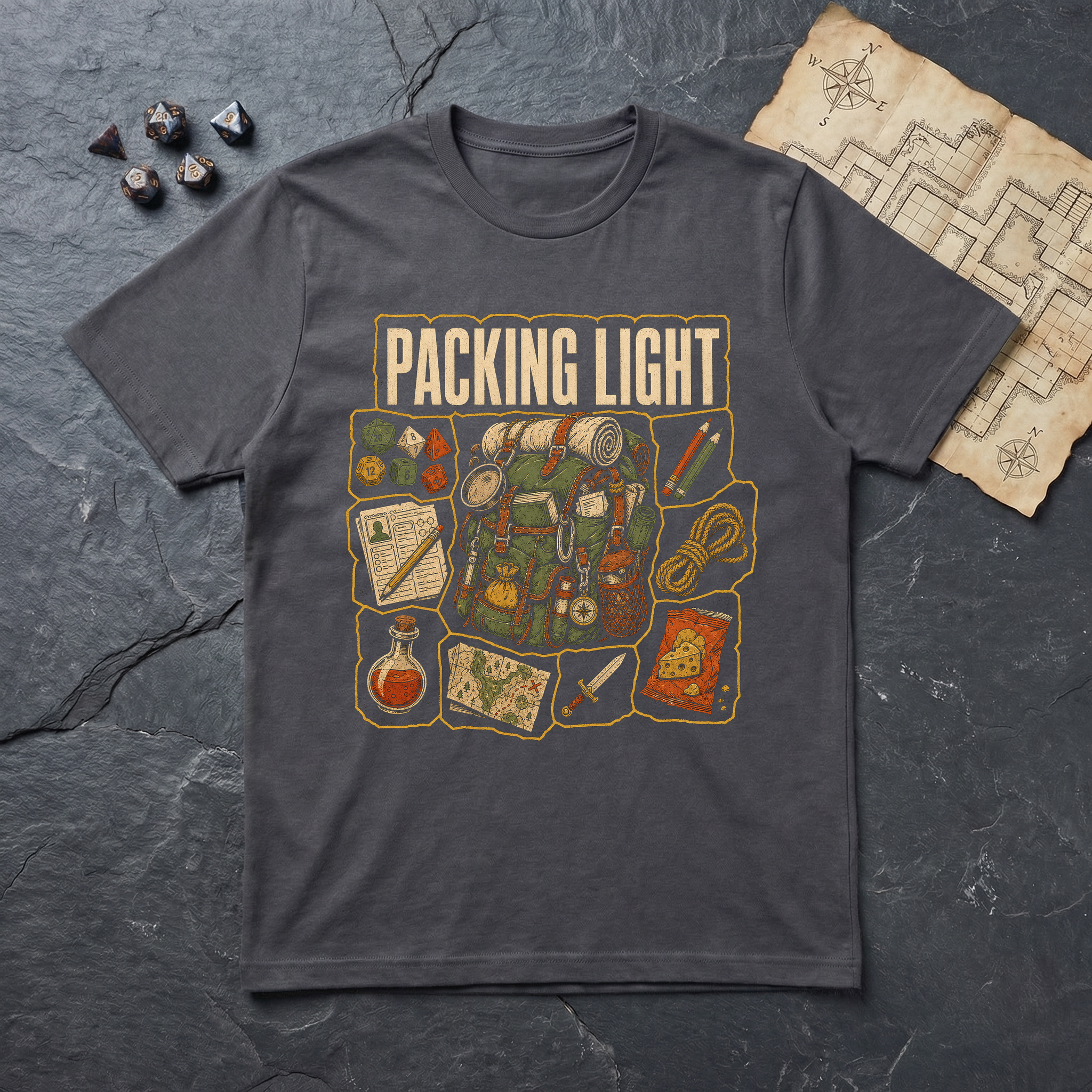 Packing Light T-Shirt — Charcoal