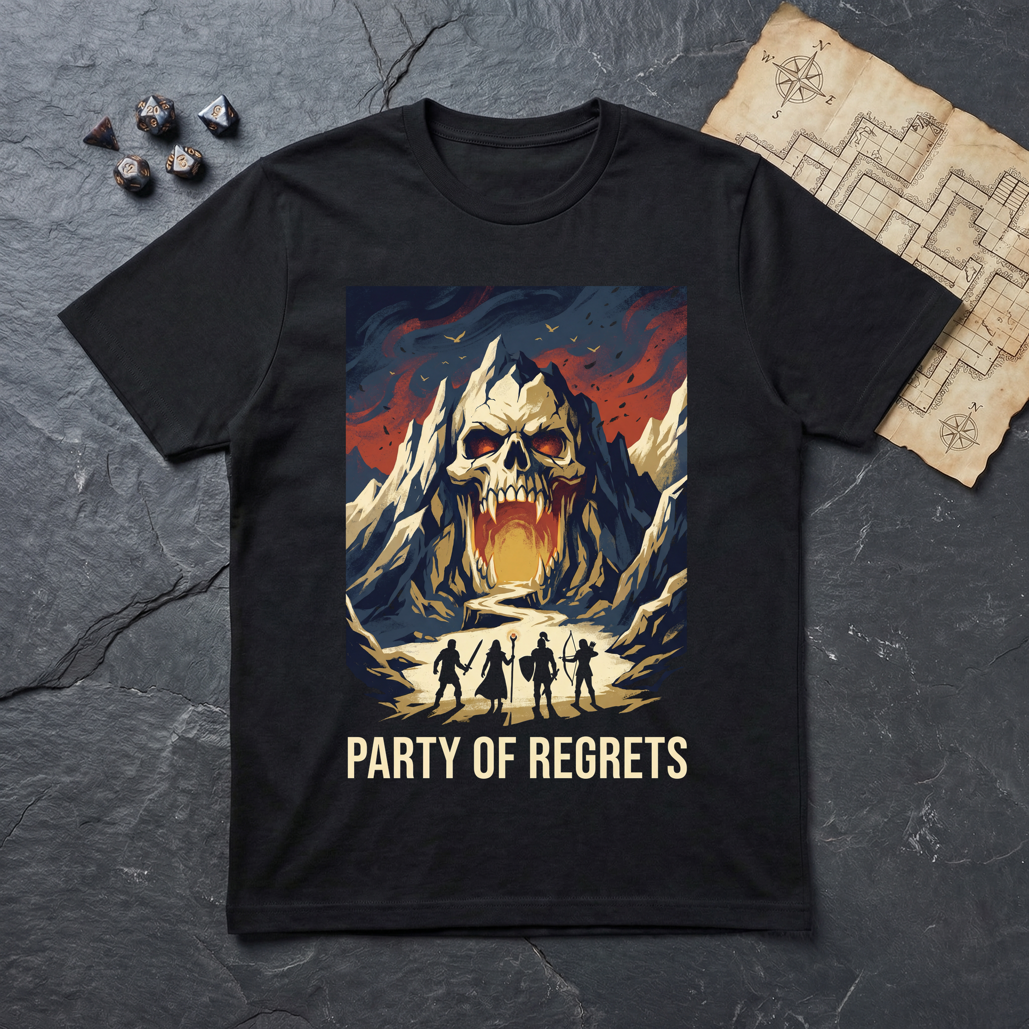 Party of Regrets T-Shirt — Black