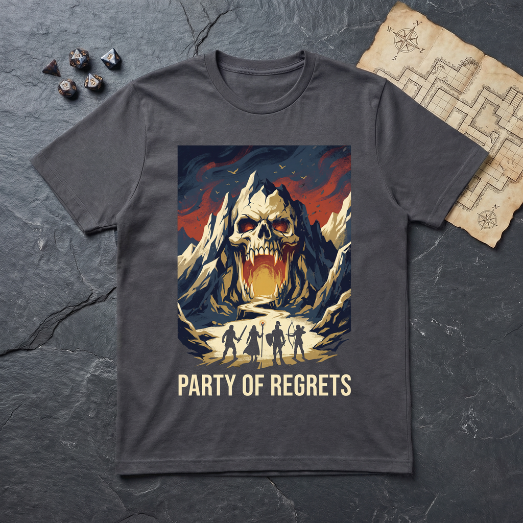 Party of Regrets T-Shirt — Charcoal