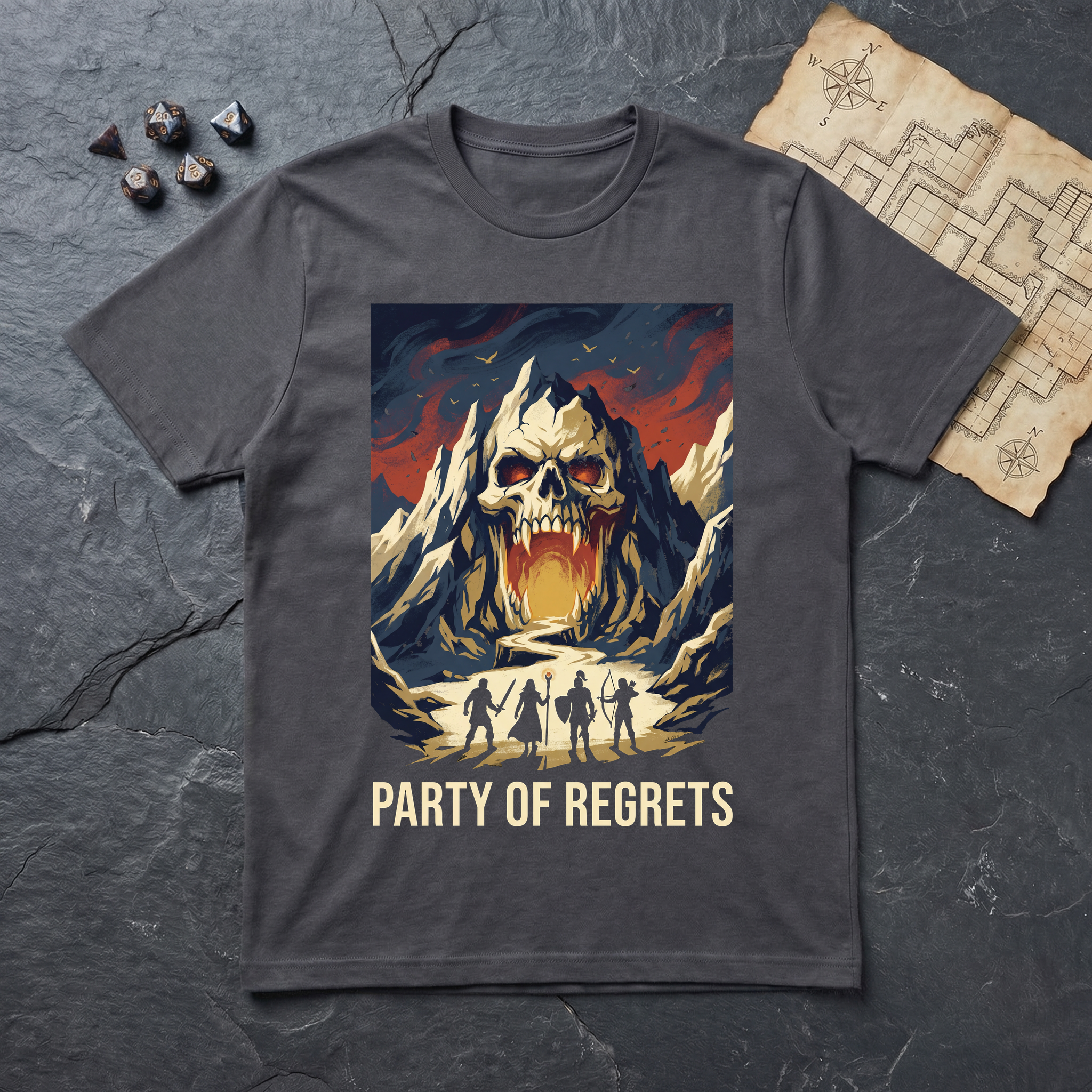 Party of Regrets T-Shirt — Charcoal